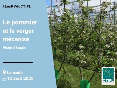 Visite d'Essais le pommier et le verger mécanisé