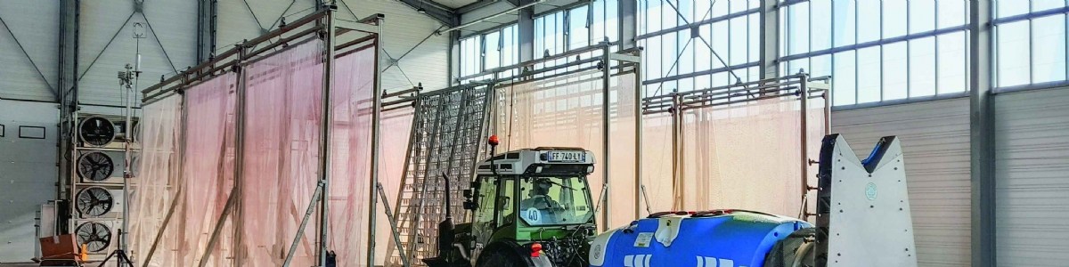 Un verger artificiel pour l'optimisation de la pulvérisation en arboriculture 