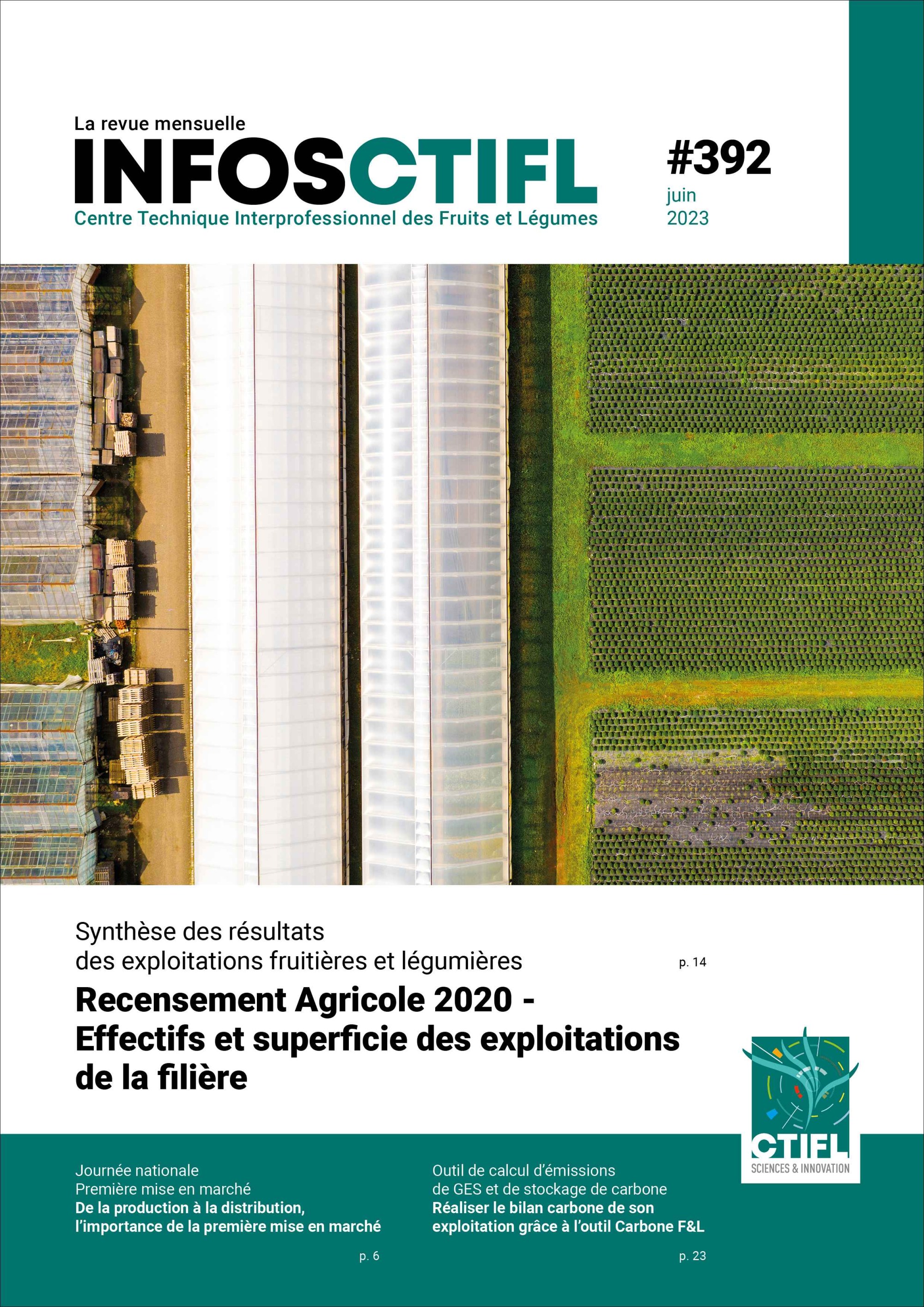 INFOS CTIFL 392 INFOS CTIFL 392