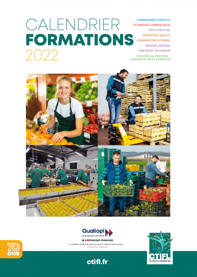 Calendrier des formations 2022 Calendrier des formations 2022
