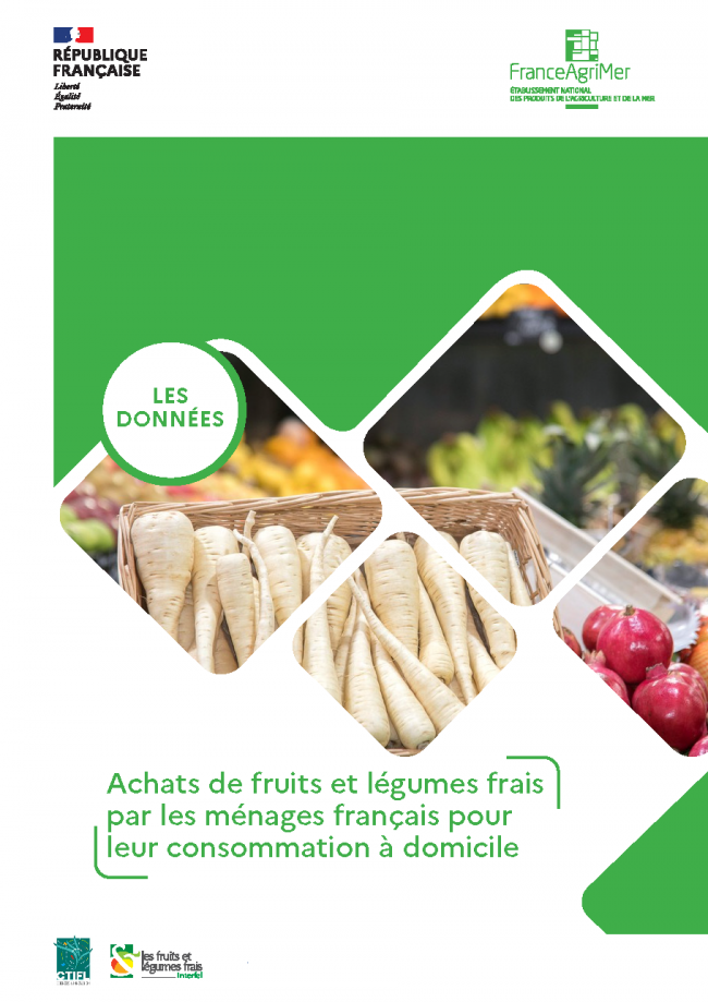 Achats de fruits et légumes frais par les ménages français - 2004
