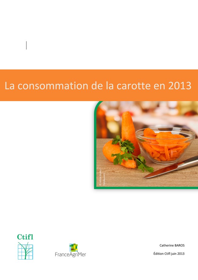 La consommation de carottes en 2013