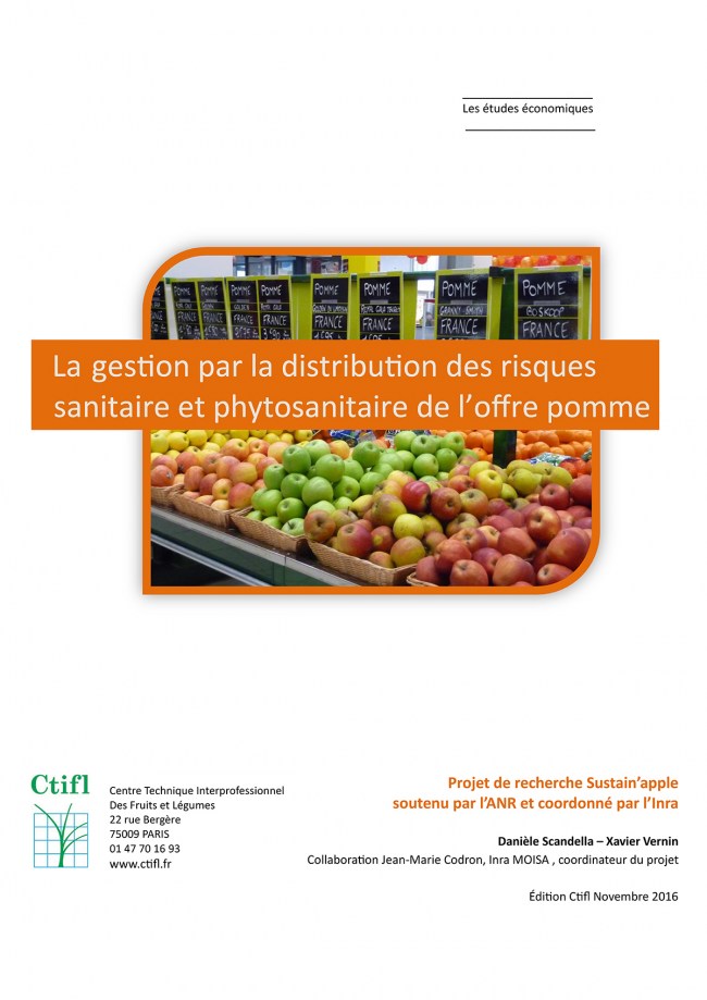 La gestion par la distribution des risques sanitaire et phytosanitaire de l'offre pomme La gestion par la distribution des risques sanitaire et phytosanitaire de l'offre pomme
