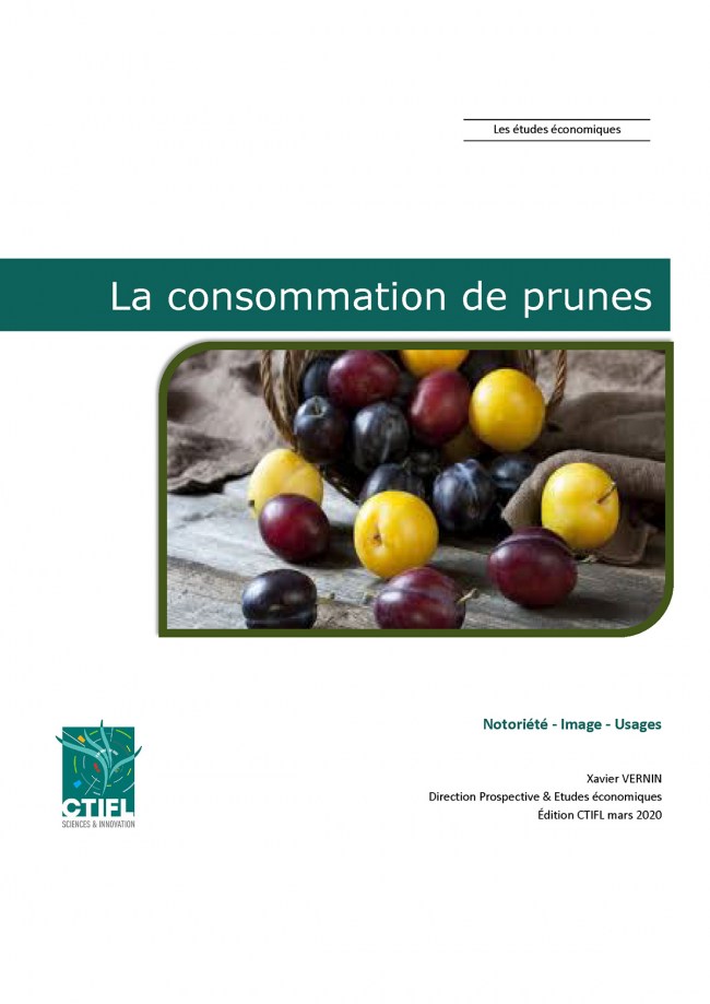 La consommation de prunes : notoriété, image, usages