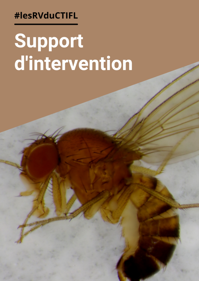 Livret des résumés des interventions de la Journée nationale Drosophila suzukii Livret des résumés des interventions de la Journée nationale Drosophila suzukii