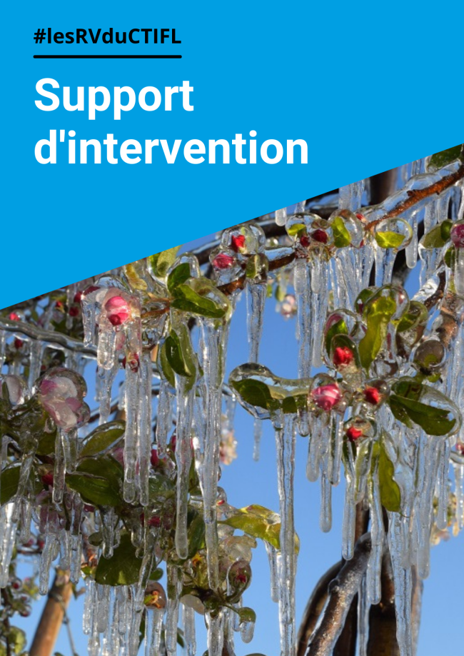 Changement climatique et arboriculture Changement climatique et arboriculture