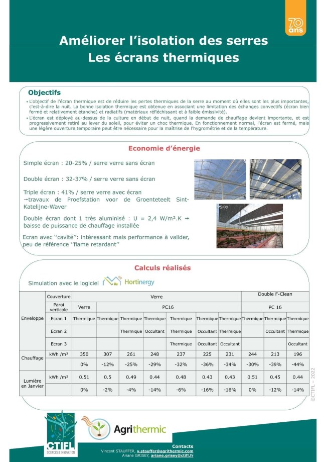 Atelier 3 - Poster - Améliorer l'isolation des serres : les écrans thermiques