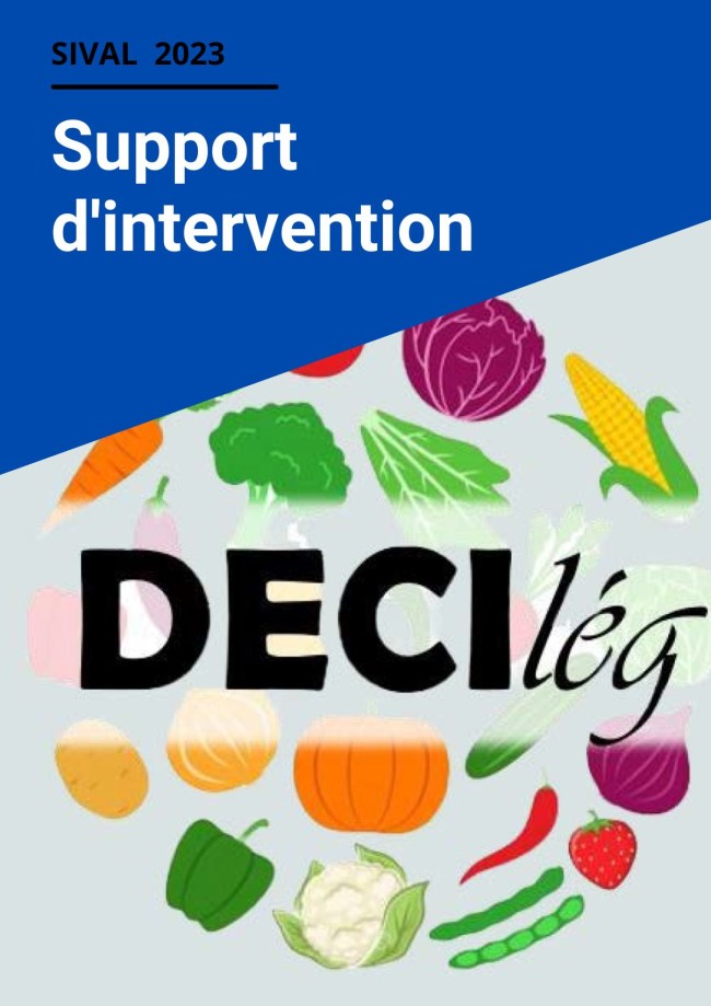 Règle de décision en protection des cultures légumières : un outil de pilotage, d'accompagnement et de formation Règle de décision en protection des cultures légumières : un outil de pilotage, d'accompagnement et de formation