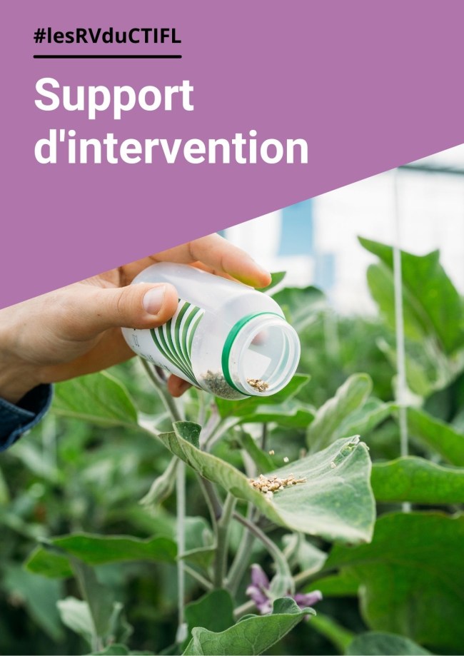 Présentation du Plan Alternatives d’Urgence Phytosanitaire Fruits et Légumes