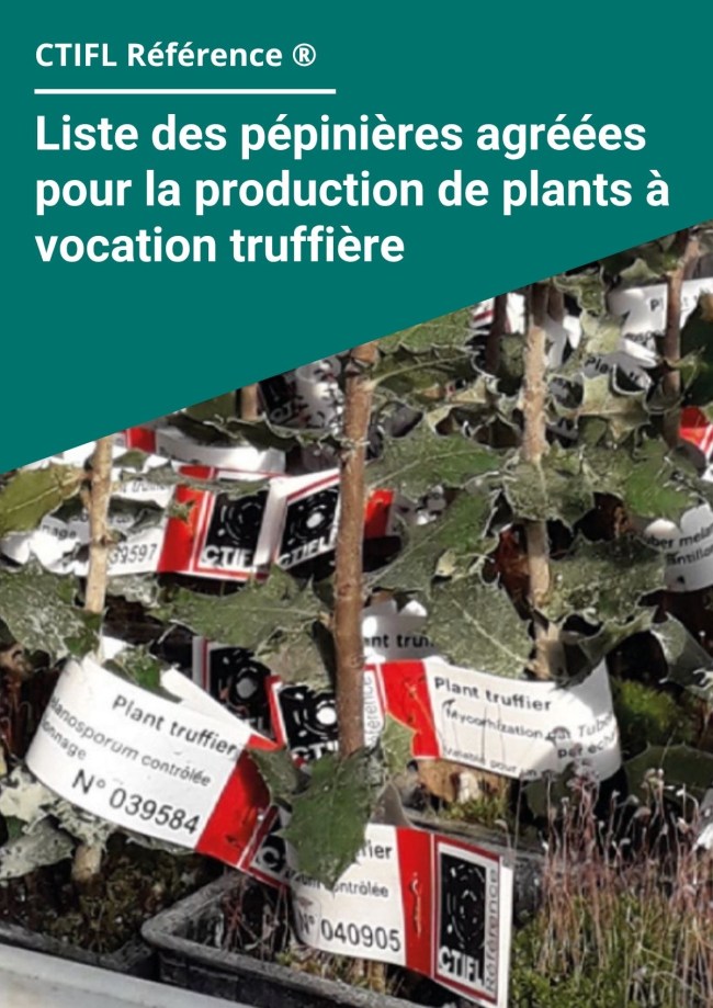 Liste des pépinières agréées pour la production de plants à vocation truffière - Contrôles 2025-2026