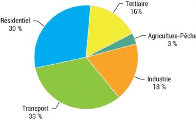 Figure 1 : Consommation finale énergétique par secteur - année 2023 
